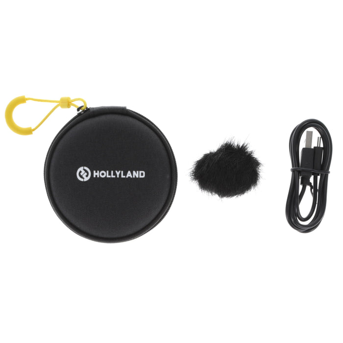【中古品】Hollyland HL-LARK C1 SOLO Black-IOS ワイヤレスマイクロホンシステム Lark C1 SOLO(iOS版/クールブラック/ケース無し)