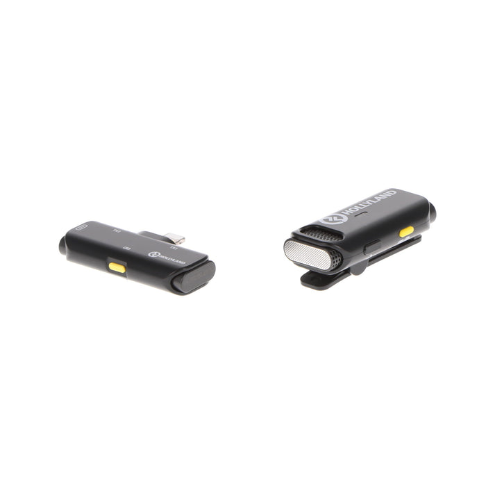 【中古品】Hollyland HL-LARK C1 SOLO Black-IOS ワイヤレスマイクロホンシステム Lark C1 SOLO(iOS版/クールブラック/ケース無し)