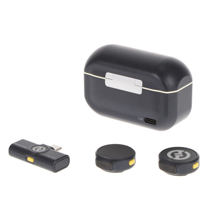 【中古品】Hollyland Lark M2 with USB-C Plug(Duo、Shine Charcoal) ワイヤレスラベリアマイクロホンシステム Lark M2 Mobile USB-C Ver.(シャインチャコール)