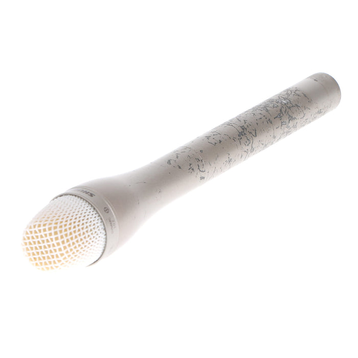 【中古品】SHURE SM63L ダイナミック型インタビューマイクロホン(ロング/シャンパンゴールド)