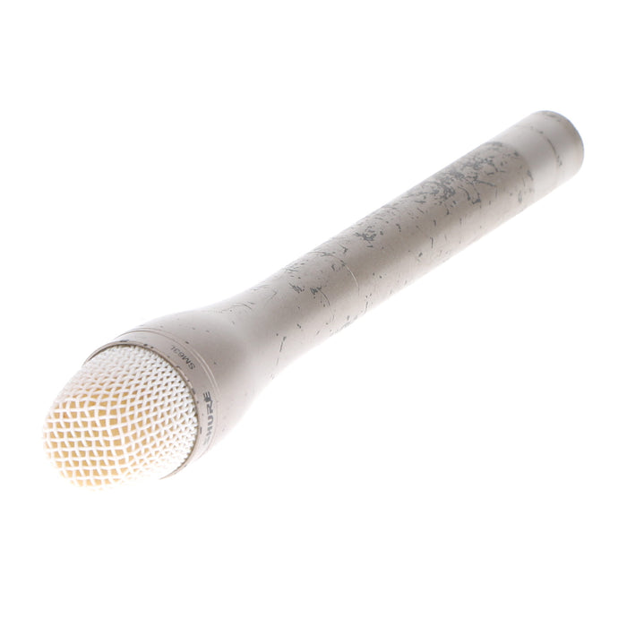 【中古品】SHURE SM63L ダイナミック型インタビューマイクロホン(ロング/シャンパンゴールド)