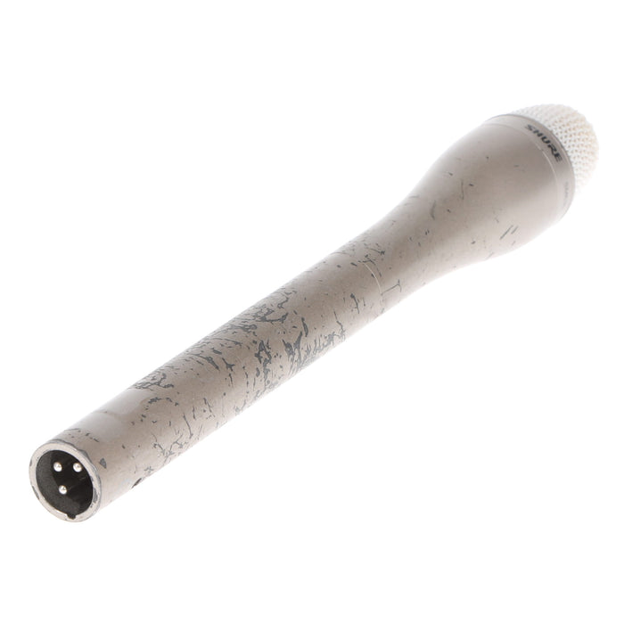 【中古品】SHURE SM63L ダイナミック型インタビューマイクロホン(ロング/シャンパンゴールド)