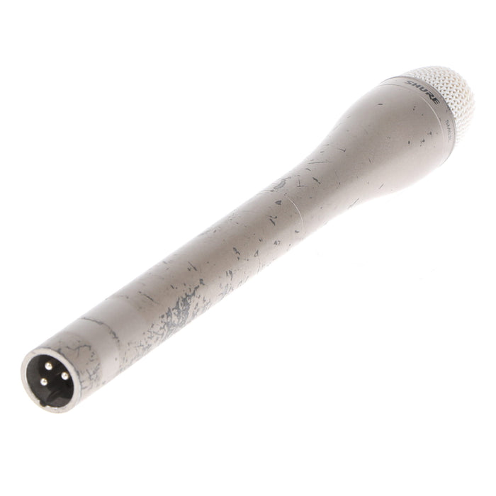 【中古品】SHURE SM63L ダイナミック型インタビューマイクロホン(ロング/シャンパンゴールド)