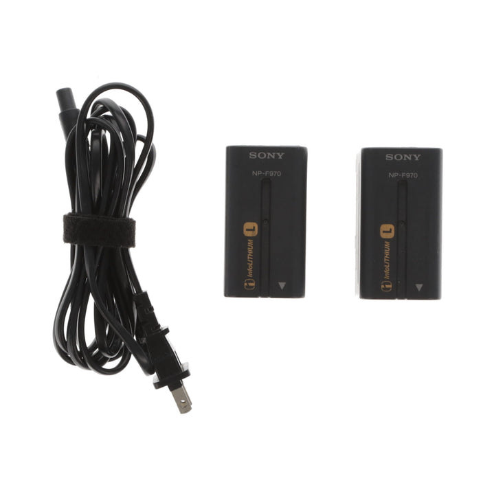 【中古品】SONY AC-VQ1051D ACアダプター/チャージャー(バッテリーパック2個付属)