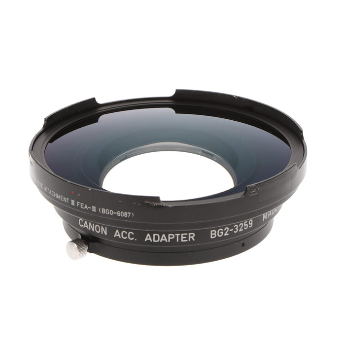 【中古品】Canon FEA-III＋BG2-3259 フィッシュアイ アタッチメント(アダプターリング付属）(ジャンク品)