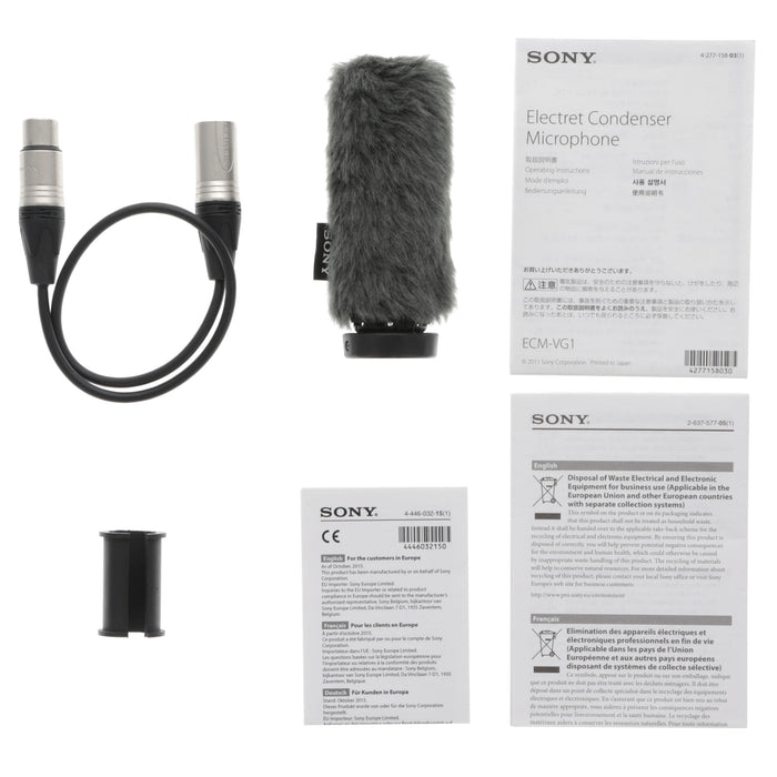 【中古品】SONY ECM-VG1 エレクトレットコンデンサーマイクロホン