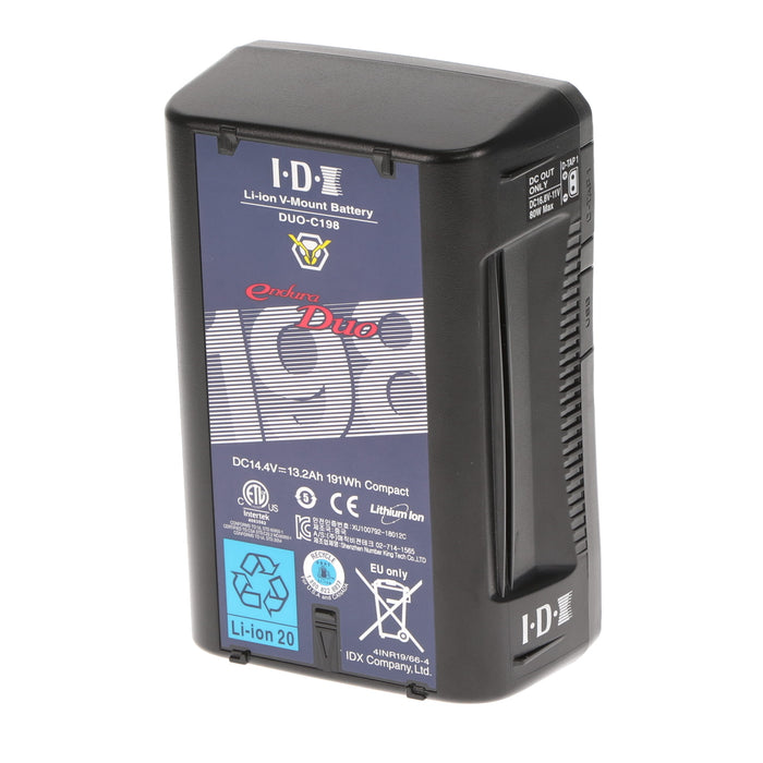 【中古品】IDX DUO-C198 Vマウントタイプリチウムイオンバッテリー(191Wh)