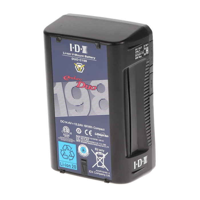【中古品】IDX DUO-C198 Vマウントタイプリチウムイオンバッテリー(191Wh)