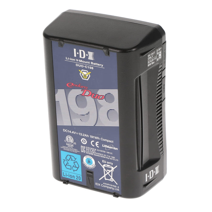 【中古品】IDX DUO-C198 Vマウントタイプリチウムイオンバッテリー(191Wh)