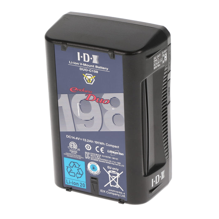 【中古品】IDX DUO-C198 Vマウントタイプリチウムイオンバッテリー(191Wh)