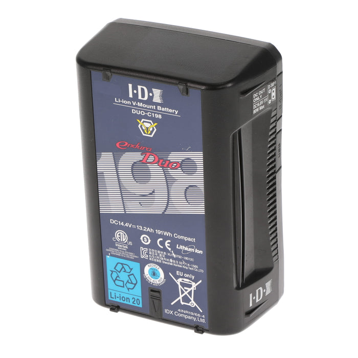 【中古品】IDX DUO-C198 Vマウントタイプリチウムイオンバッテリー(191Wh)