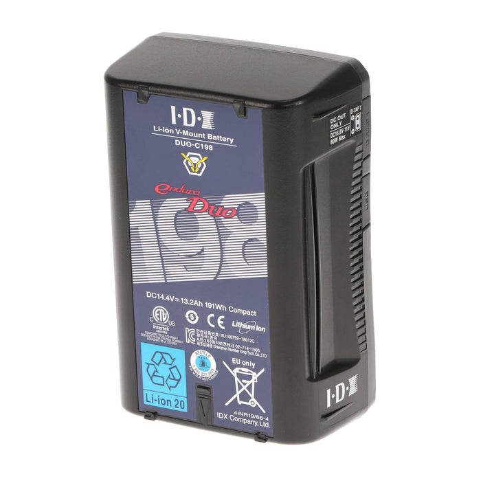 【中古品】IDX DUO-C198 Vマウントタイプリチウムイオンバッテリー(191Wh)