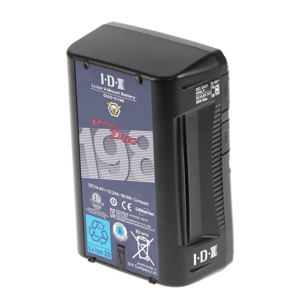 中古品】IDX DUO-C198 Vマウントタイプリチウムイオンバッテリー