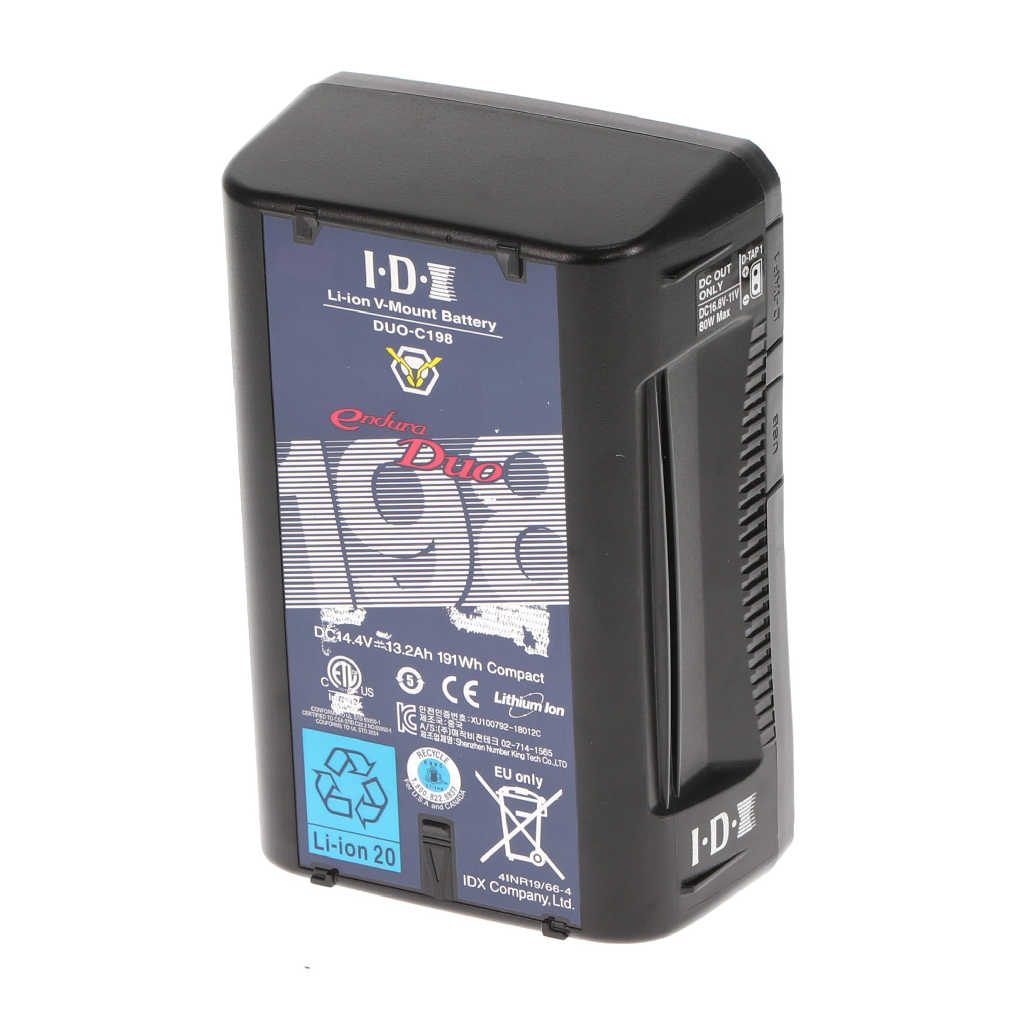 中古品】IDX DUO-C198 Vマウントタイプリチウムイオンバッテリー(191Wh  