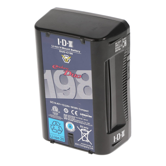 【中古品】IDX DUO-C198 Vマウントタイプリチウムイオンバッテリー(191Wh)
