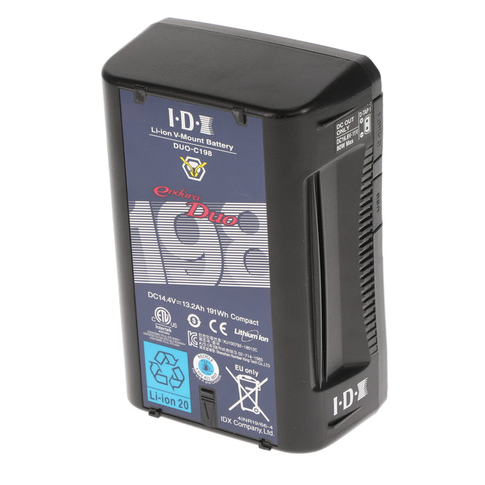 【中古品】IDX DUO-C198 Vマウントタイプリチウムイオンバッテリー(191Wh)