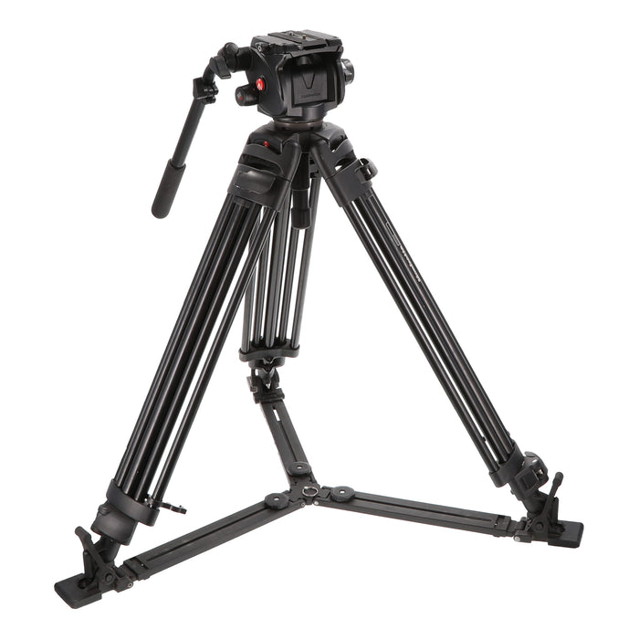 【中古品】Manfrotto 503HDV + 525MVB ビデオ三脚キット