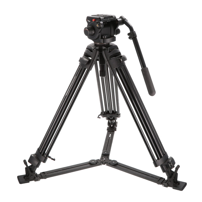 【中古品】Manfrotto 503HDV + 525MVB ビデオ三脚キット