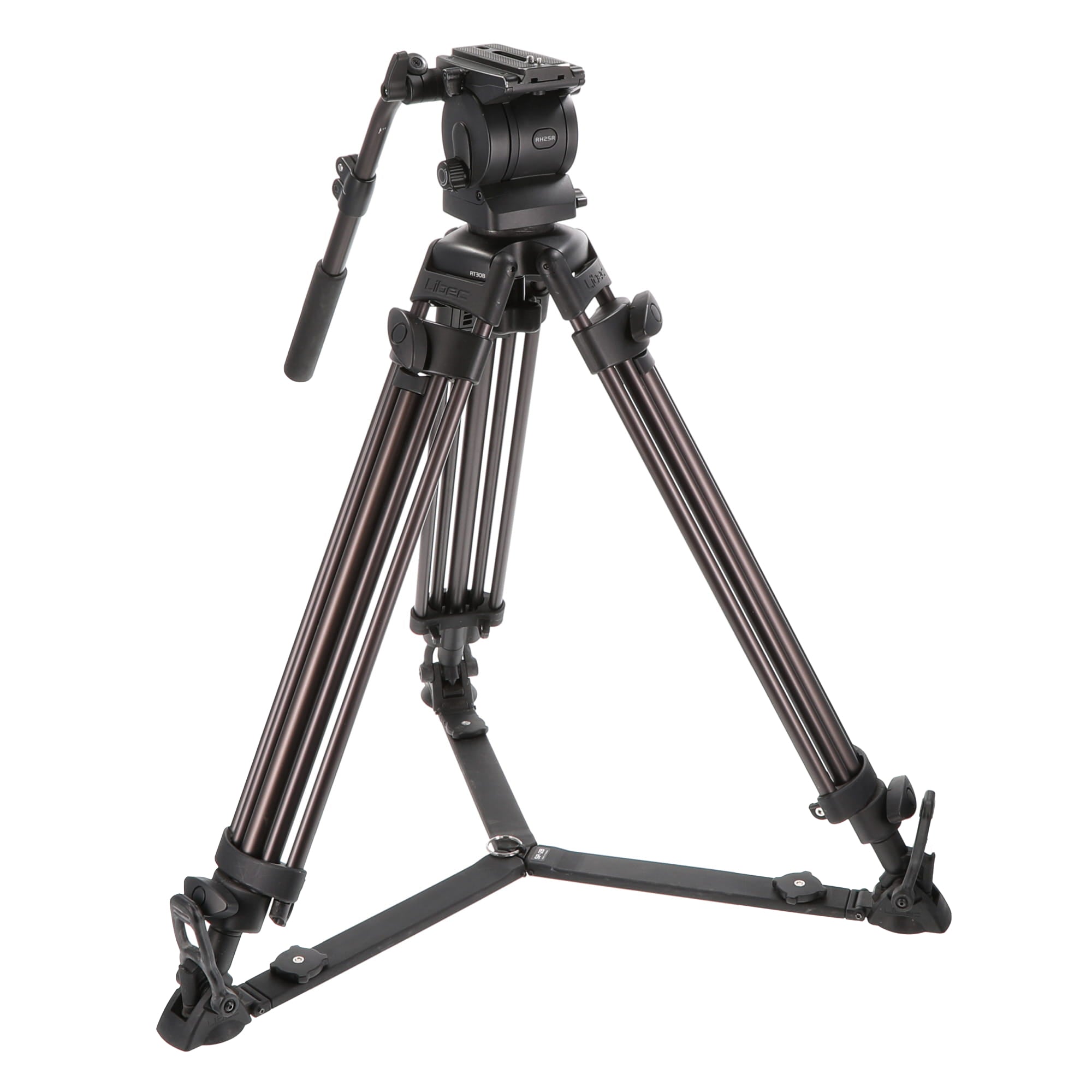 Libec RH25R RT30B　業務用三脚【SP2B.BR2B付き】美品 中古品】Libec RH25R + RT30B 三脚キット(グランドスプレッダー