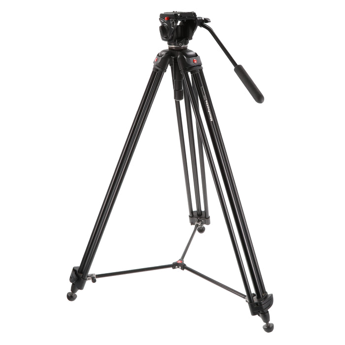 【中古品】Manfrotto 701HDV + 547B ビデオ三脚キット(ジャンク品)