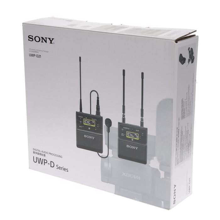 【中古品】SONY UWP-D21 B帯アナログワイヤレスマイクロホンパッケージ(ボディーパックトランスミッター/ポータブルチューナー)