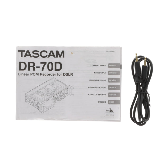 【中古品】TASCAM DR-70D DSLR用リニアPCMレコーダー/ミキサー