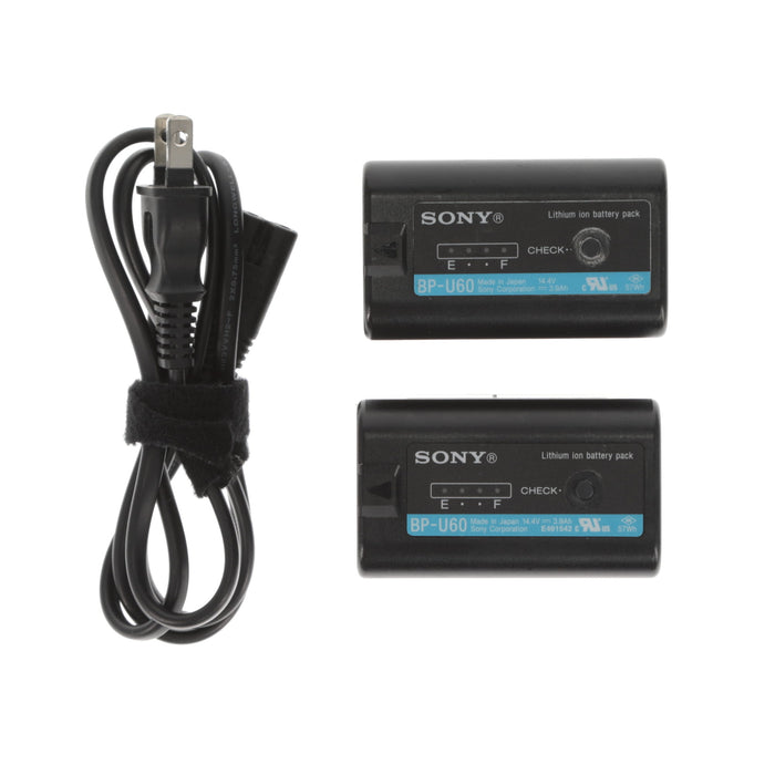 【中古品】SONY BC-U2A バッテリーチャージャー(バッテリーパック2個付属)