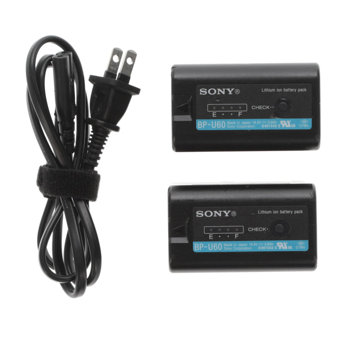 【中古品】SONY BC-U2 バッテリーチャージャー(バッテリーパック2個付属)