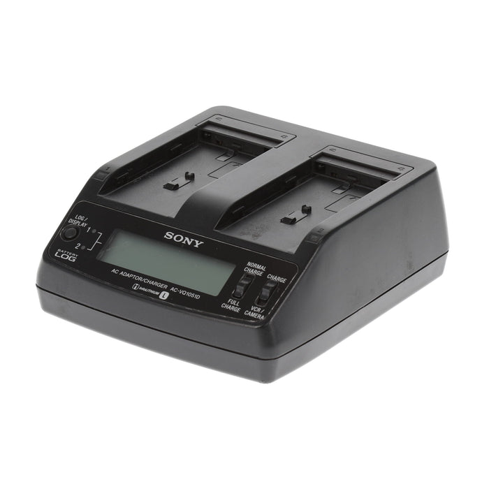 【中古品】SONY AC-VQ1051D ACアダプター/チャージャー(バッテリーパック2個付属)