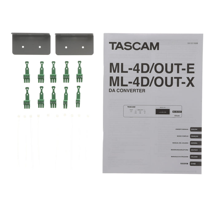【中古品】TASCAM ML-4D/OUT-E DSPミキサー内蔵4ライン出力Danteコンバーター