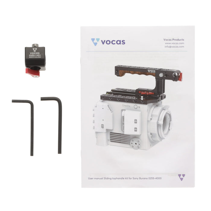 【中古品】Vocas 0255-4000 Sony BURANO用スライディングトップハンドルキット