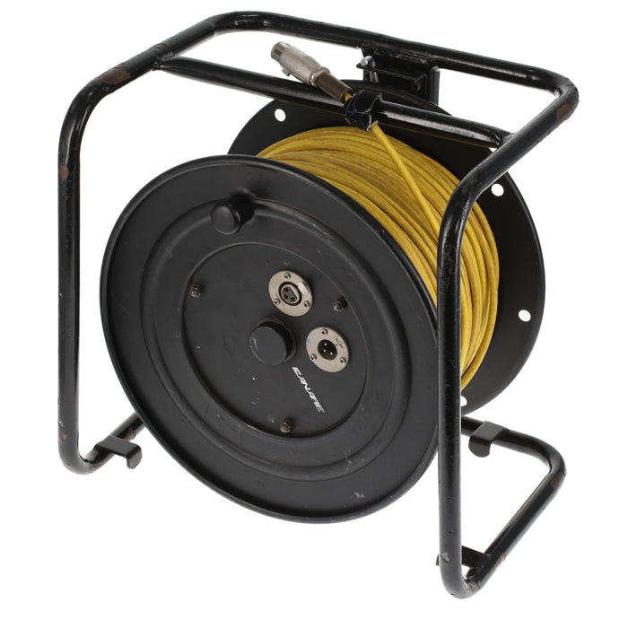 【セール】【中古品】CANARE R-300CN ケーブル付リール（XLR/約100m）イエロー