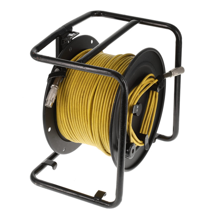 【中古品】CANARE R-300S ケーブル付リール（XLR/約100m）イエロー