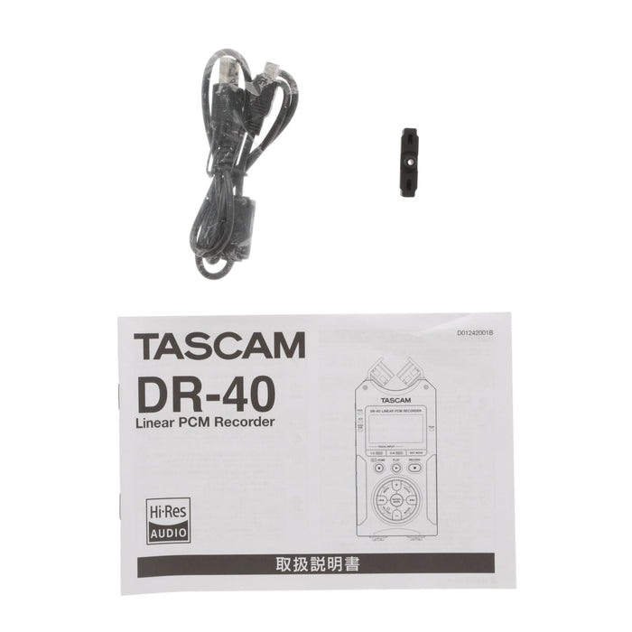 【中古品】TASCAM DR-40 24bit/96kHz対応リニアPCMレコーダー