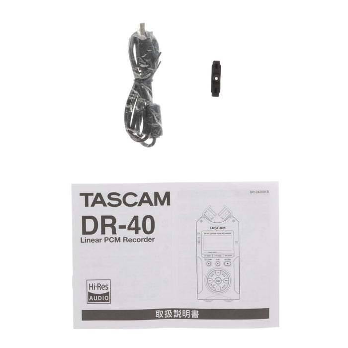 【中古品】TASCAM DR-40 24bit/96kHz対応リニアPCMレコーダー