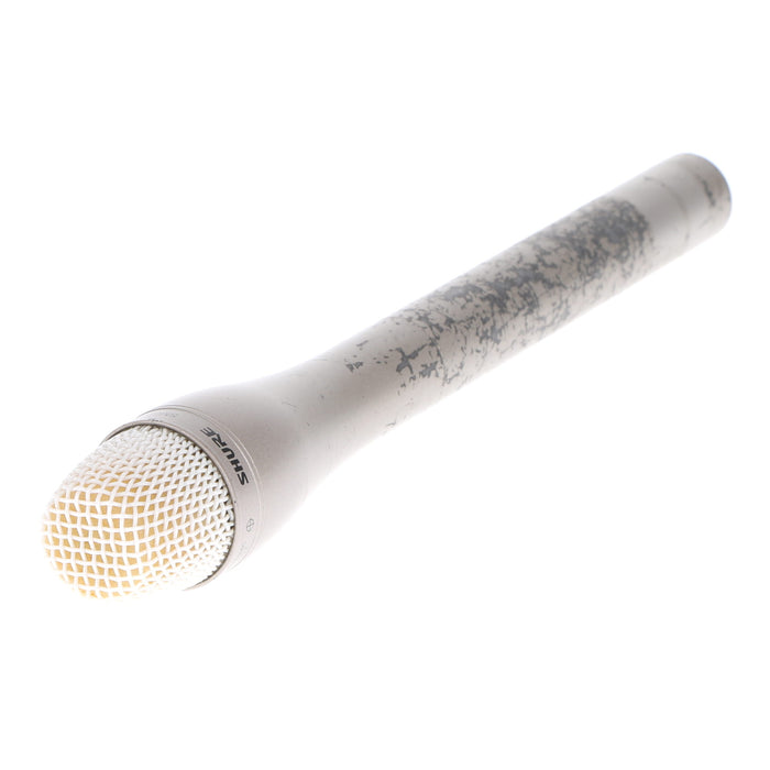 【中古品】SHURE SM63L ダイナミック型インタビューマイクロホン(ロング/シャンパンゴールド)