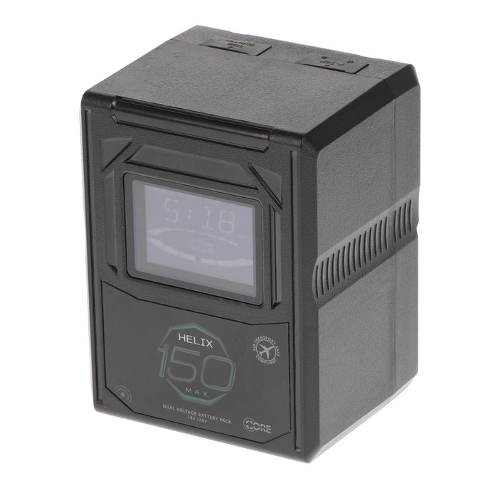 【中古品】Core SWX HLX-150MXS デュアル電圧Li-ion Vマウントバッテリー 148Wh(14.8V/10.0Ah) 14V/28V