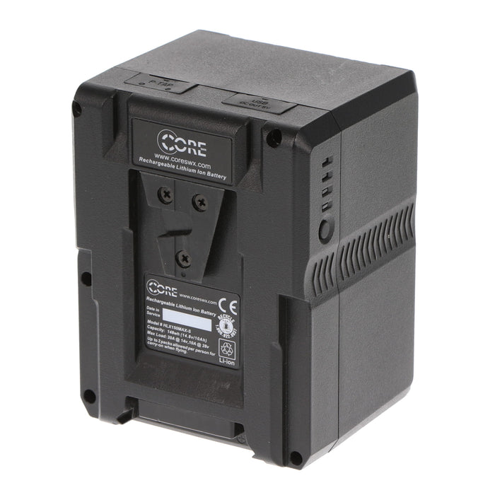 【中古品】Core SWX HLX-150MXS デュアル電圧Li-ion Vマウントバッテリー 148Wh(14.8V/10.0Ah) 14V/28V