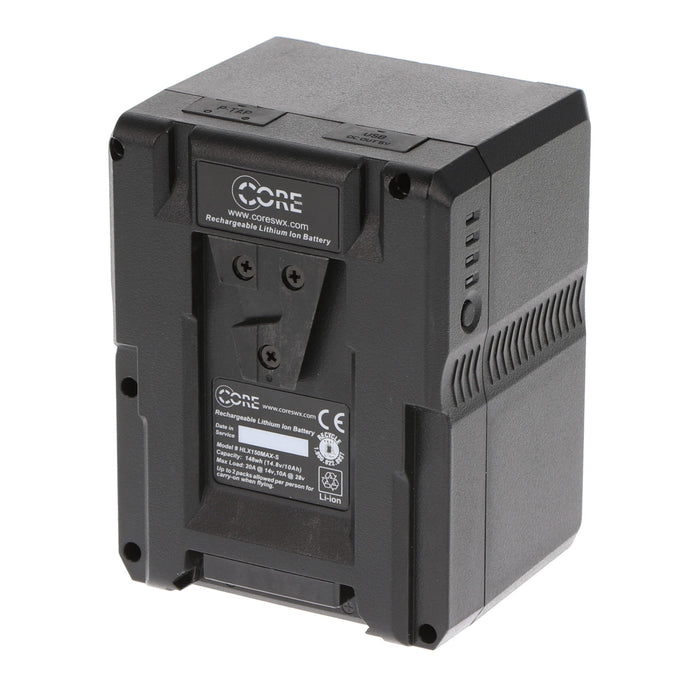 【中古品】Core SWX HLX-150MXS デュアル電圧Li-ion Vマウントバッテリー 148Wh(14.8V/10.0Ah) 14V/28V