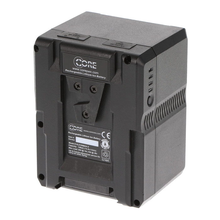 【中古品】Core SWX HLX-150MXS デュアル電圧Li-ion Vマウントバッテリー 148Wh(14.8V/10.0Ah) 14V/28V