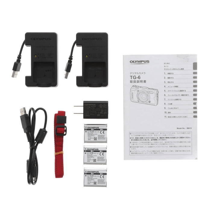 【中古品】OLYMPUS TG-6BLK Tough TG-6 Black
