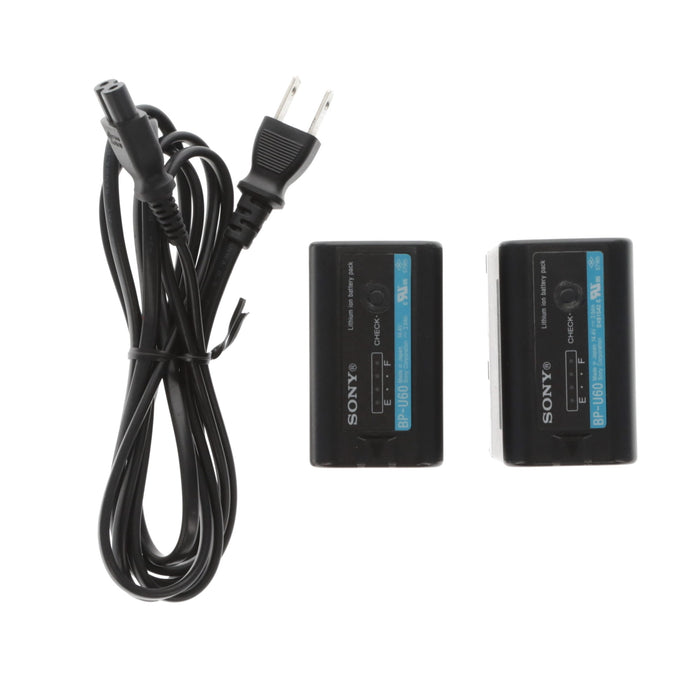 【中古品】SONY BC-U2 バッテリーチャージャー(バッテリーパック2個付属)