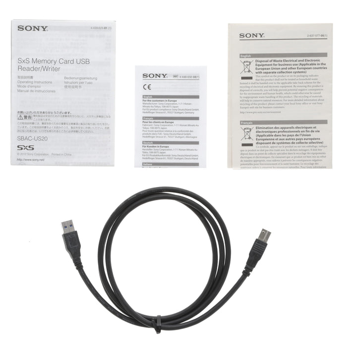 【中古品】SONY SBAC-US20 USB3.0対応SxSメモリーカードリーダーライター