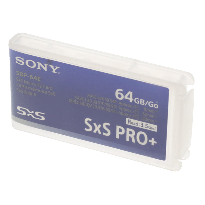 【中古品】SONY SBP-64E SxS PRO+ メモリーカード 64GB