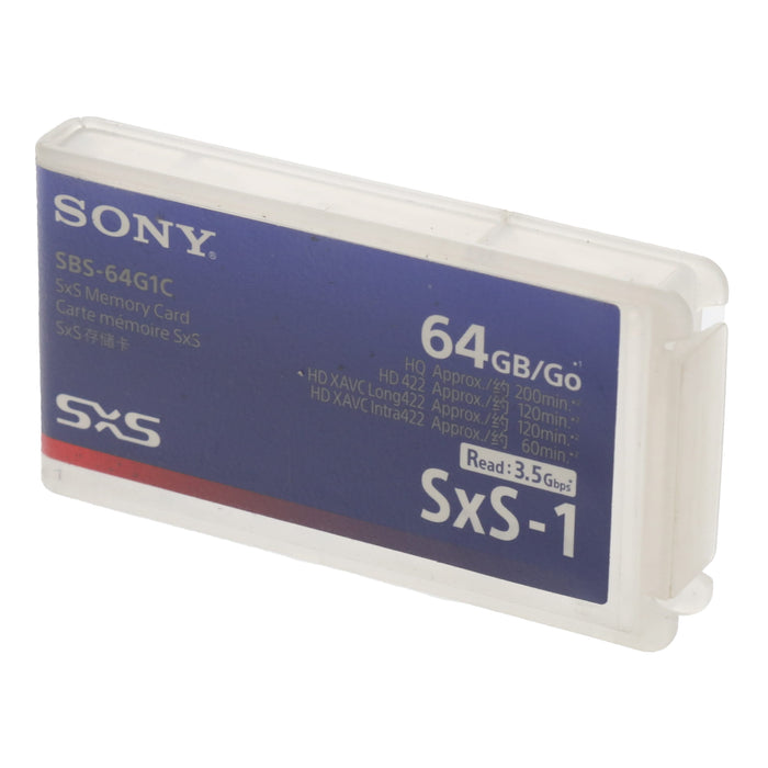 【中古品】SONY SBS-64G1C SxS-1メモリーカード 64GB