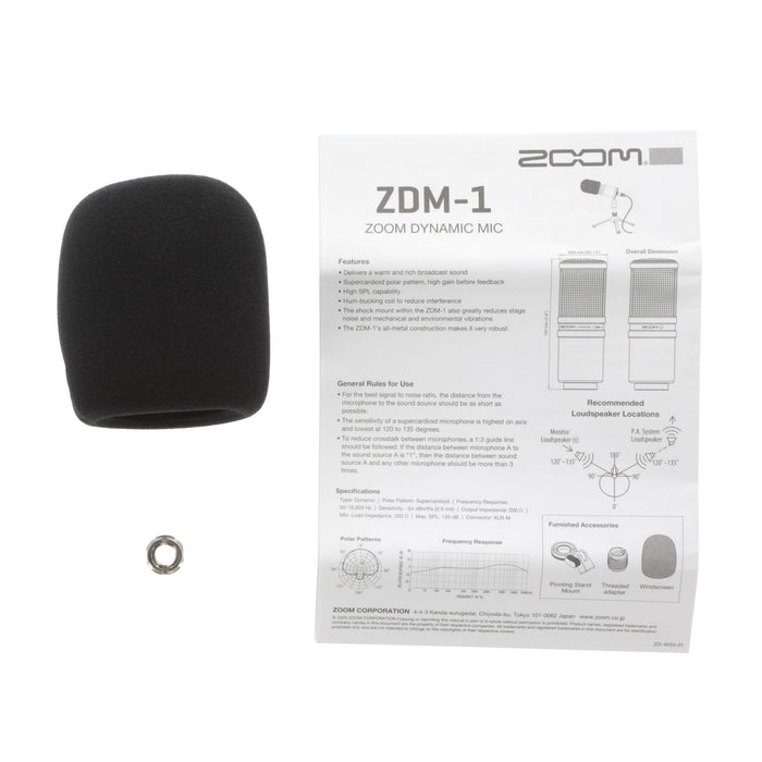 【中古品】ZOOM ZDM-1 ポッドキャスト用マイク