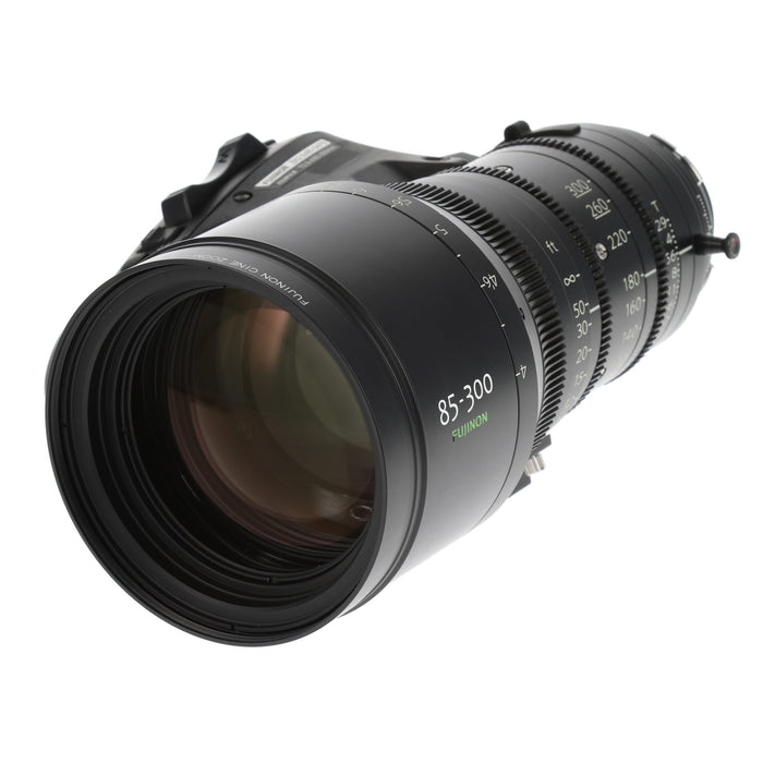 【中古品】FUJINON ZK3.5×85-SAFB ZK85-300mm T2.9-4.0(PLマウント/フィート表記/ドライブユニット付)(ジャンク品)