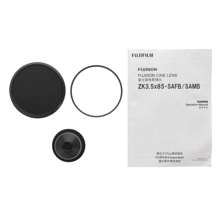 【中古品】FUJINON ZK3.5×85-SAFB ZK85-300mm T2.9-4.0(PLマウント/フィート表記/ドライブユニット付)(ジャンク品)