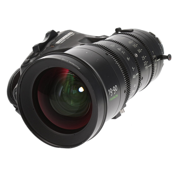 【中古品】FUJINON ZK4.7×19-SAFB ZK19-90mm T2.9(PLマウント/メートル表記/ドライブユニット付)