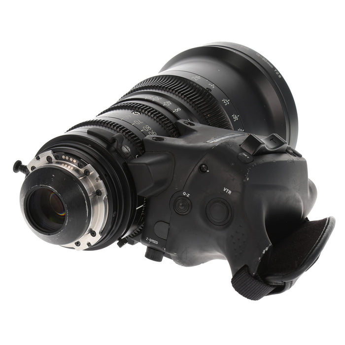 【中古品】FUJINON ZK4.7×19-SAFB ZK19-90mm T2.9(PLマウント/メートル表記/ドライブユニット付)